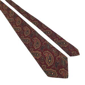 James Purdey Sons London Men Necktie Tie Vintage Designer Paisley All Wool